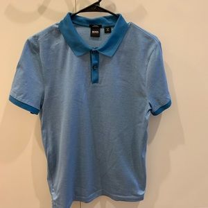 Hugo boss polo - slim fit, blue, size m, pique